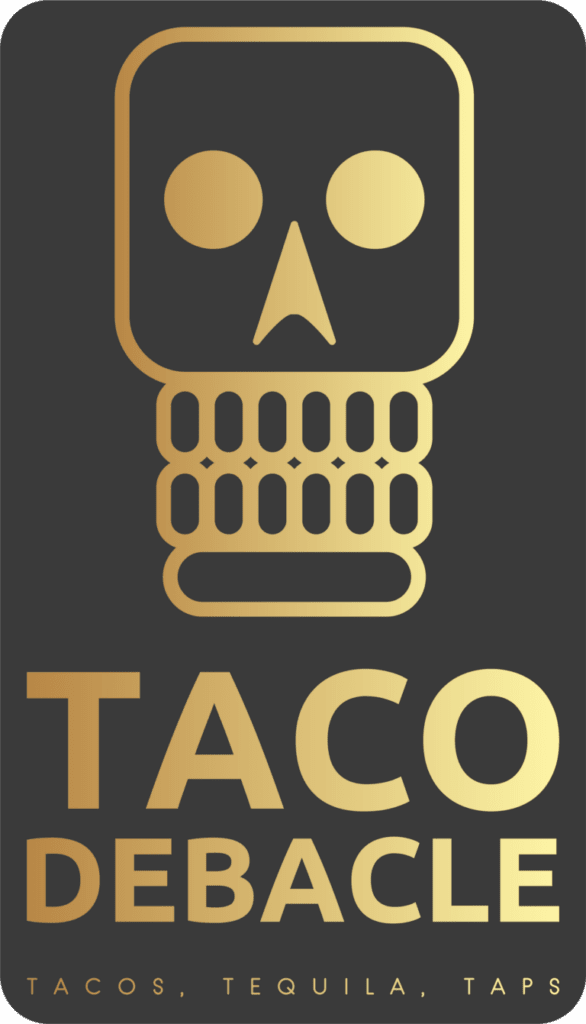 Taco Debacle Restaurant Logo: Trail, BC - Golden Design representing Authentic Cuisine and Memorable Dining Experience