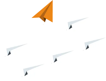 Paper Airplane Group: Innovative Disruptor Soaring in a Different Direction - Symbolizing Entrepreneurship and Creative Thinking