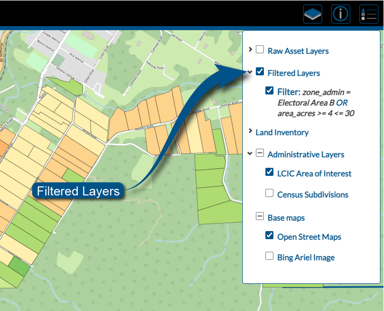 Land Inventory Map Filters: Powerful Economic Asset Layers for Location Decisions, Strengthening Industries and Empowering Economic Organizations, Businesses, and Government