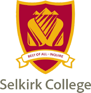 Selkirk College Logo: Empowering Economic Organizations, Businesses, and Government through Education and Innovation